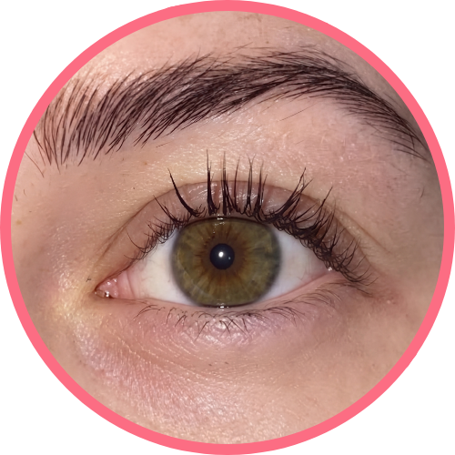 4 week results of Lavonder lash serum